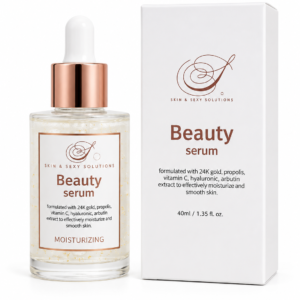 Beauty Serum with 24k gold, Vitamin C, Arbutin, Hyaluronic Acid, Propolis extract