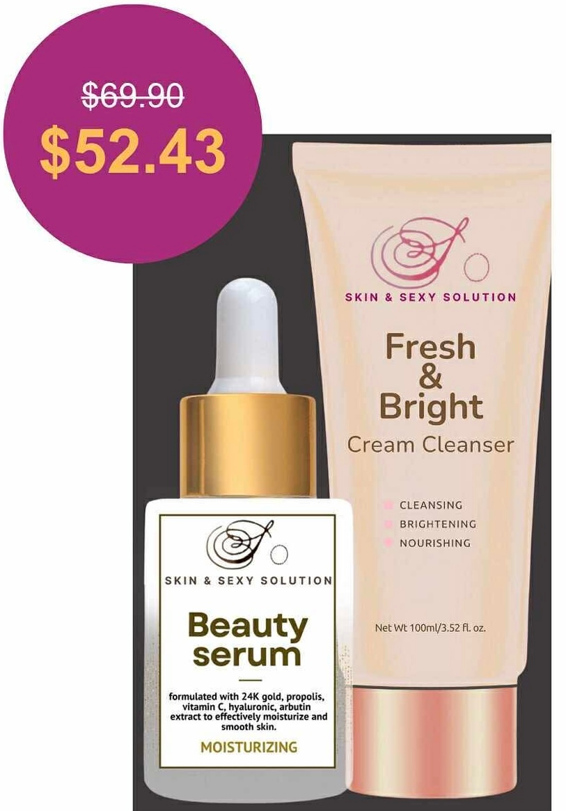 Fresh & Bright Cleanser and Beauty Serum